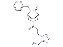(1S*,5R*)-3-[3-(2-ethyl-1H-imidazol-1-yl)propanoyl]-6-(pyridin-2-ylmethyl)-3,6-diazabicyclo[3.2.2]nonan-7-one