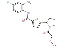N-(4-chloro-2-methylphenyl)-5-[1-(methoxyacetyl)-2-pyrrolidinyl]-2-thiophenecarboxamide