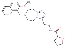 N-(2-{7-[(2-methoxy-1-naphthyl)methyl]-6,7,8,9-tetrahydro-5H-[1,2,4]triazolo[4,3-d][1,4]diazepin-3-yl}ethyl)tetrahydro-2-furancarboxamide