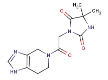 5,5-dimethyl-3-[2-oxo-2-(1,4,6,7-tetrahydro-5H-imidazo[4,5-c]pyridin-5-yl)ethyl]imidazolidine-2,4-dione