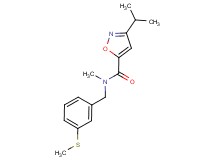 3-isopropyl-N-methyl-N-[3-(methylthio)benzyl]-5-isoxazolecarboxamide