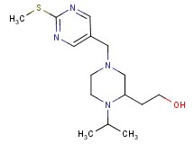 2-(1-isopropyl-4-{[2-(methylthio)-5-pyrimidinyl]methyl}-2-piperazinyl)ethanol