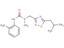 N-[(5-isobutyl-1,2,4-oxadiazol-3-yl)methyl]-N-methyl-N'-(2-methylphenyl)urea