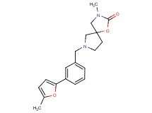 3-methyl-7-[3-(5-methyl-2-furyl)benzyl]-1-oxa-3,7-diazaspiro[4.4]nonan-2-one