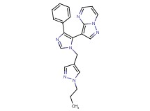 3-{4-phenyl-1-[(1-propyl-1H-pyrazol-4-yl)methyl]-1H-imidazol-5-yl}pyrazolo[1,5-a]pyrimidine