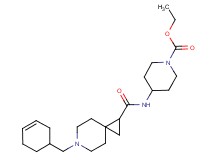 ethyl 4-({[6-(3-cyclohexen-1-ylmethyl)-6-azaspiro[2.5]oct-1-yl]carbonyl}amino)-1-piperidinecarboxylate