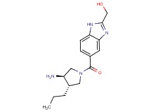 (5-{[(3R*,4S*)-3-amino-4-propylpyrrolidin-1-yl]carbonyl}-1H-benzimidazol-2-yl)methanol