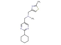 1-(2-cyclohexylpyrimidin-5-yl)-N-methyl-N-[(2-methyl-1,3-thiazol-4-yl)methyl]methanamine