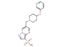3-(methylsulfonyl)-6-{[4-(pyridin-3-yloxy)piperidin-1-yl]methyl}pyrazolo[1,5-a]pyrimidine