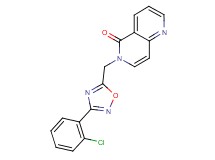 6-{[3-(2-chlorophenyl)-1,2,4-oxadiazol-5-yl]methyl}-1,6-naphthyridin-5(6H)-one