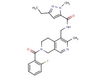 3-ethyl-N-{[7-(2-fluorobenzoyl)-3-methyl-5,6,7,8-tetrahydro-2,7-naphthyridin-4-yl]methyl}-1-methyl-1H-pyrazole-5-carboxamide