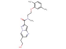 N-[2-(2,5-dimethylphenoxy)ethyl]-6-(2-hydroxyethyl)-N-methylpyrazolo[1,5-a]pyrimidine-2-carboxamide