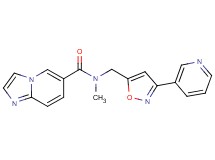 N-methyl-N-[(3-pyridin-3-ylisoxazol-5-yl)methyl]imidazo[1,2-a]pyridine-6-carboxamide