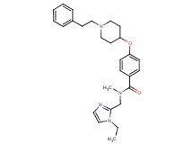 N-[(1-ethyl-1H-imidazol-2-yl)methyl]-N-methyl-4-{[1-(2-phenylethyl)-4-piperidinyl]oxy}benzamide