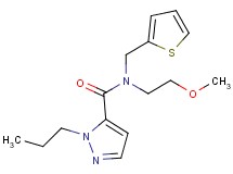 N-(2-methoxyethyl)-1-propyl-N-(2-thienylmethyl)-1H-pyrazole-5-carboxamide