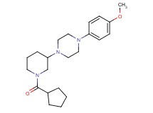 1-[1-(cyclopentylcarbonyl)-3-piperidinyl]-4-(4-methoxyphenyl)piperazine