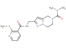 N,N-dimethyl-2-[({[2-(methylthio)pyridin-3-yl]carbonyl}amino)methyl]-6,7-dihydropyrazolo[1,5-a]pyrazine-5(4H)-carboxamide