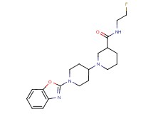 1'-(1,3-benzoxazol-2-yl)-N-(2-fluoroethyl)-1,4'-bipiperidine-3-carboxamide