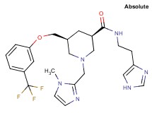 (3R,5S)-N-[2-(1H-imidazol-4-yl)ethyl]-1-[(1-methyl-1H-imidazol-2-yl)methyl]-5-{[3-(trifluoromethyl)phenoxy]methyl}-3-piperidinecarboxamide