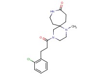 4-[3-(2-chlorophenyl)propanoyl]-1-methyl-1,4,9-triazaspiro[5.6]dodecan-10-one