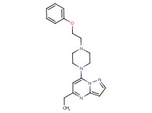 5-ethyl-7-[4-(2-phenoxyethyl)-1-piperazinyl]pyrazolo[1,5-a]pyrimidine