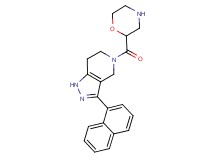 5-(morpholin-2-ylcarbonyl)-3-(1-naphthyl)-4,5,6,7-tetrahydro-1H-pyrazolo[4,3-c]pyridine