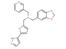 (1,3-benzodioxol-5-ylmethyl){[5-(1H-pyrazol-5-yl)-2-furyl]methyl}(pyridin-3-ylmethyl)amine