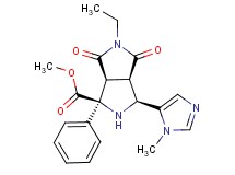 methyl (1S*,3S*,3aR*,6aS*)-5-ethyl-3-(1-methyl-1H-imidazol-5-yl)-4,6-dioxo-1-phenyloctahydropyrrolo[3,4-c]pyrrole-1-carboxylate