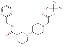 1'-[2-(tert-butylamino)-2-oxoethyl]-N-(pyridin-2-ylmethyl)-1,4'-bipiperidine-3-carboxamide
