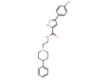 3-(4-hydroxyphenyl)-N-[2-(4-phenyl-1-piperidinyl)ethyl]-1H-pyrazole-5-carboxamide