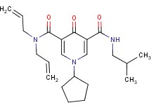 N,N-diallyl-1-cyclopentyl-N'-isobutyl-4-oxo-1,4-dihydro-3,5-pyridinedicarboxamide
