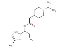 2-(1-isopropyl-4-piperidinyl)-N-[1-(4-methyl-1H-imidazol-2-yl)propyl]acetamide