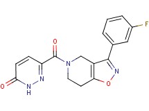 6-{[3-(3-fluorophenyl)-6,7-dihydroisoxazolo[4,5-c]pyridin-5(4H)-yl]carbonyl}-3(2H)-pyridazinone