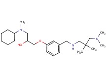 1-[cyclohexyl(methyl)amino]-3-[3-({[3-(dimethylamino)-2,2-dimethylpropyl]amino}methyl)phenoxy]-2-propanol