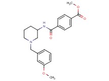 methyl 4-({[1-(3-methoxybenzyl)-3-piperidinyl]amino}carbonyl)benzoate