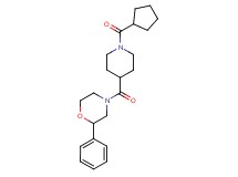 4-{[1-(cyclopentylcarbonyl)-4-piperidinyl]carbonyl}-2-phenylmorpholine