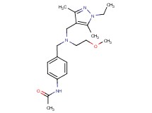 N-(4-{[[(1-ethyl-3,5-dimethyl-1H-pyrazol-4-yl)methyl](2-methoxyethyl)amino]methyl}phenyl)acetamide