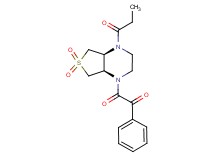 2-[(4aS*,7aR*)-6,6-dioxido-4-propionylhexahydrothieno[3,4-b]pyrazin-1(2H)-yl]-2-oxo-1-phenylethanone