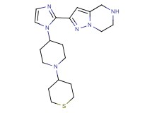 2-{1-[1-(tetrahydro-2H-thiopyran-4-yl)-4-piperidinyl]-1H-imidazol-2-yl}-4,5,6,7-tetrahydropyrazolo[1,5-a]pyrazine dihydrochloride