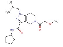 N-cyclopentyl-1-isobutyl-5-(methoxyacetyl)-4,5,6,7-tetrahydro-1H-pyrazolo[4,3-c]pyridine-3-carboxamide
