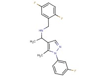 (2,5-difluorobenzyl){1-[1-(3-fluorophenyl)-5-methyl-1H-pyrazol-4-yl]ethyl}amine