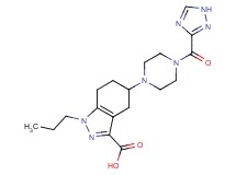 1-propyl-5-[4-(1H-1,2,4-triazol-3-ylcarbonyl)piperazin-1-yl]-4,5,6,7-tetrahydro-1H-indazole-3-carboxylic acid