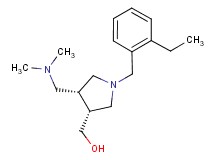 [(3R*,4R*)-4-[(dimethylamino)methyl]-1-(2-ethylbenzyl)pyrrolidin-3-yl]methanol