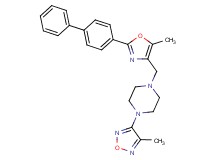 1-{[2-(4-biphenylyl)-5-methyl-1,3-oxazol-4-yl]methyl}-4-(4-methyl-1,2,5-oxadiazol-3-yl)piperazine