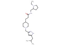N-[(1-ethyl-2-pyrrolidinyl)methyl]-3-{1-[(5-isobutyl-1H-pyrazol-3-yl)methyl]-4-piperidinyl}propanamide