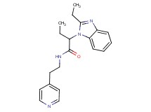 2-(2-ethyl-1H-benzimidazol-1-yl)-N-[2-(4-pyridinyl)ethyl]butanamide
