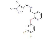 1-[2-(3,4-difluorophenoxy)-3-pyridinyl]-N-[(1,5-dimethyl-1H-pyrazol-4-yl)methyl]methanamine