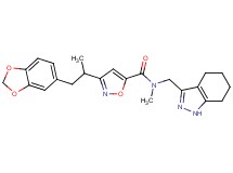3-[2-(1,3-benzodioxol-5-yl)-1-methylethyl]-N-methyl-N-(4,5,6,7-tetrahydro-1H-indazol-3-ylmethyl)-5-isoxazolecarboxamide