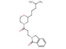 2-{3-[2-(4-methylpentyl)-4-morpholinyl]-3-oxopropyl}-1-isoindolinone