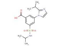 3-[(isopropylamino)sulfonyl]-5-(2-isopropyl-1H-imidazol-1-yl)benzoic acid